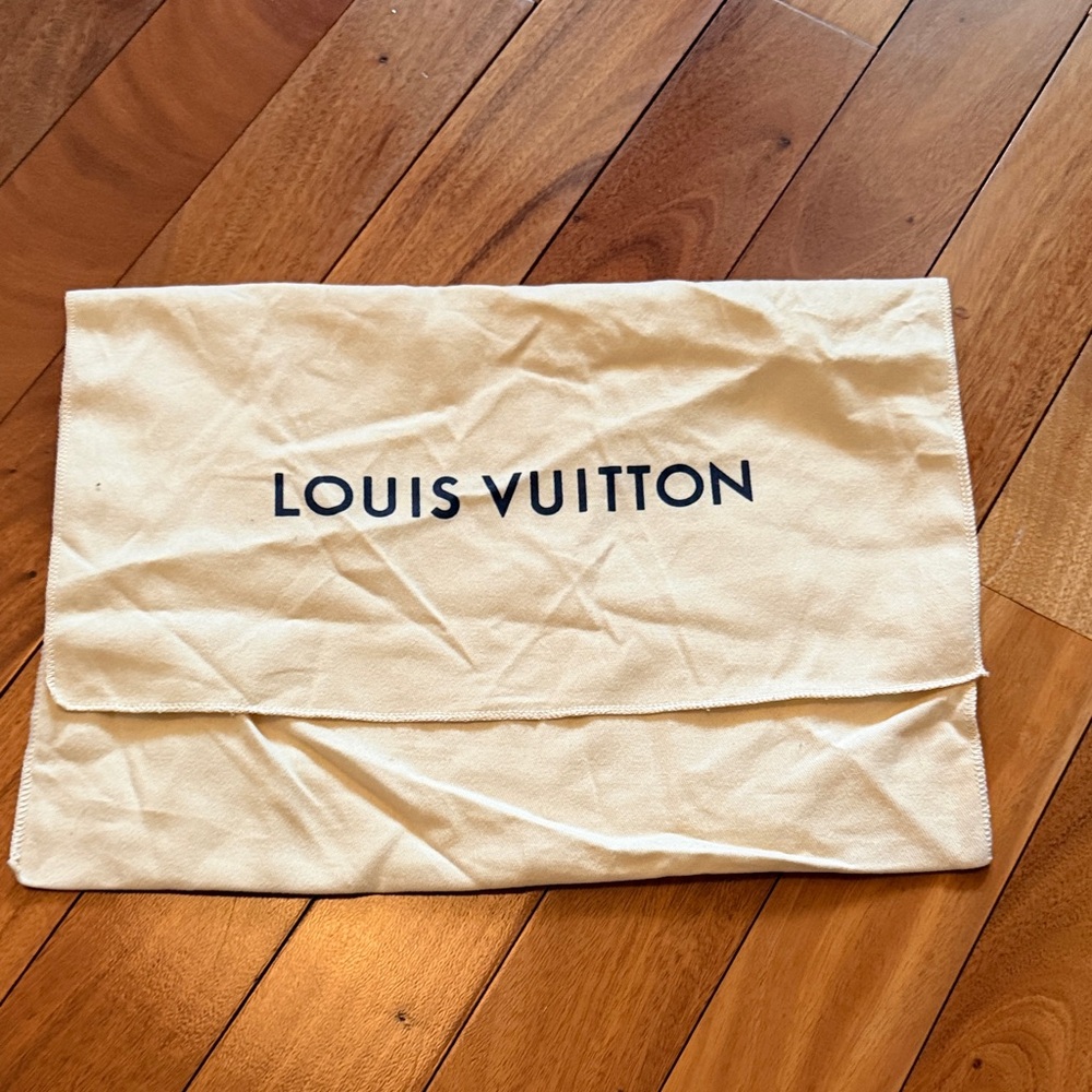 Louis Vuitton Cream Logo Dust Pouch